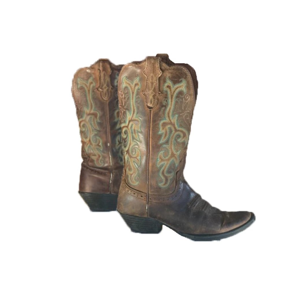 Justin Ladies Stampede Sq Toe Sorrel Boots 6.5M